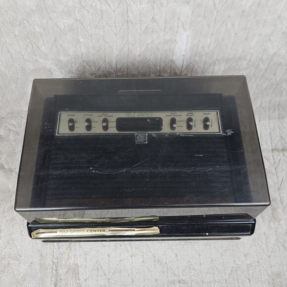 Vintage Tele Games Gaming System 13 Games 3 Controller Style Case Atari Untested - Picture 5 of 16